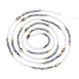 Perle kæde Med Glasperler – Sort (130cm) - Uniq Perler - 125186