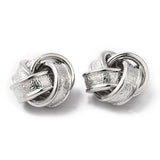 Perle – Knude, Platinbelagt (11.5x7mm) 4 stk - Uniq Perler - 