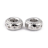 Perle Med Kubisk Zirkonia Sten, 5,5x2,5mm - Uniq Perler - 177623645670921978567844