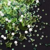 Perle Mix - Grønne Nuancer (2 - 16mm) ca. 42gr - Uniq Perler - 819848