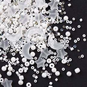 Perlenmix - Weiße/Klare Nuancen (2 - 16mm) ca. 42g - Uniq Perler - 614847