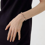 Perlearmbånd Med Turmalin Perler, (18cm) - Uniq Perler - 0000014475