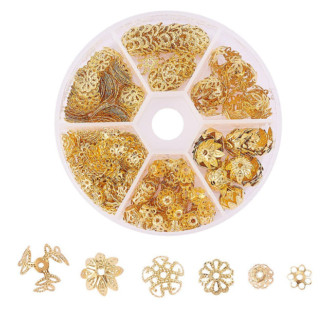 Perlehætte – Flere Modeller - Gyldent Mix (540 stk.) - Uniq Perler - 117093