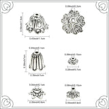 Perlehætter i Tibetansk Stil – Antik Sølv - Mix 50 stk. - Uniq Perler - 