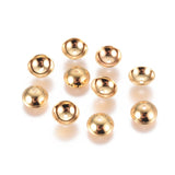 Perlekapper – 18K Forgyldt Stål (6x2mm), 20 stk. - Uniq Perler - 844798