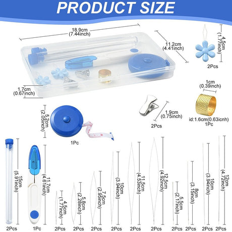 Perlenåle & Sytilbehør Sæt – Mix - Uniq Perler - 117833