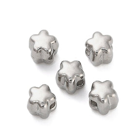 Beads in Steel – (4mm, 6 pcs) - Uniq Perler - 