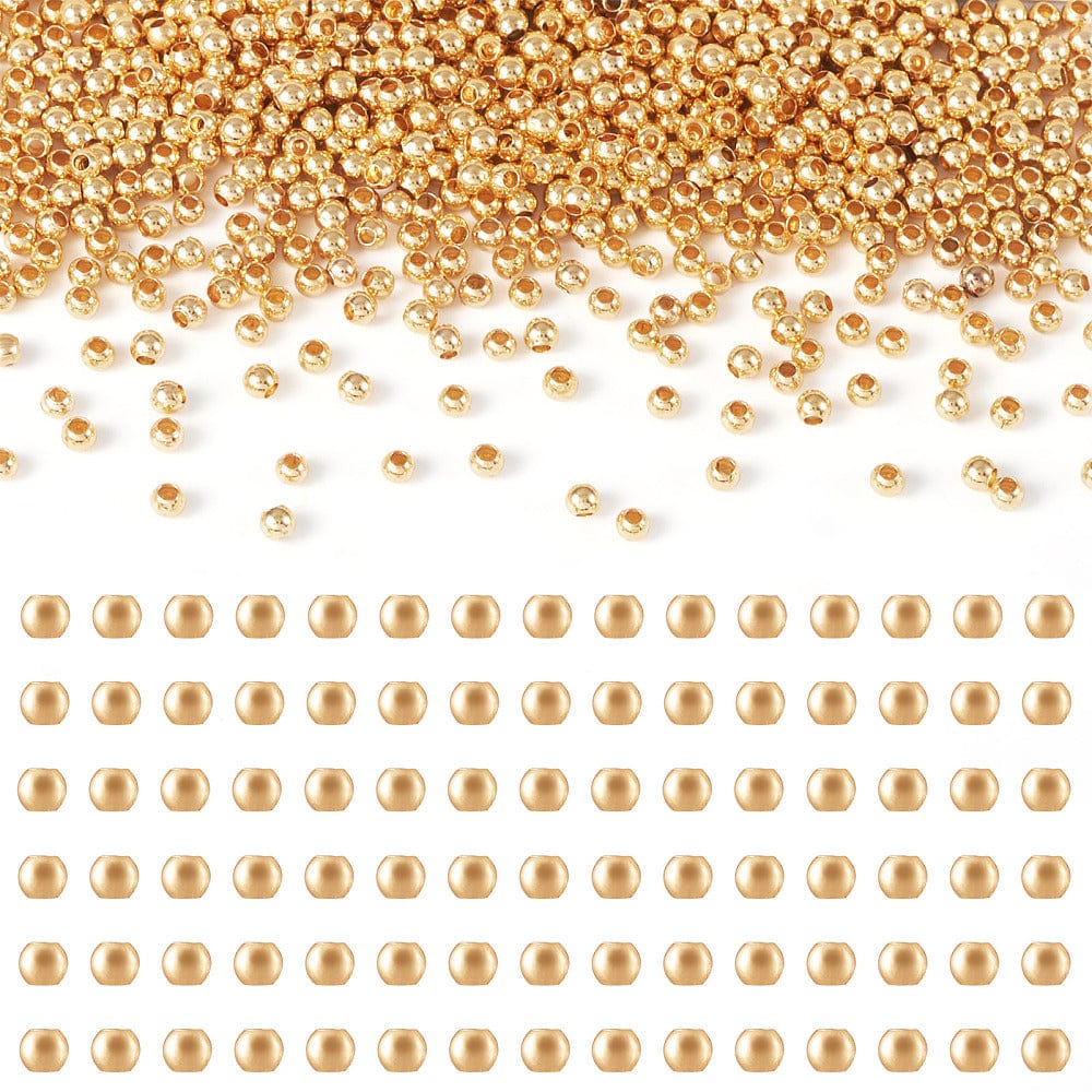 Perler - Langtidsholdbar Forgyldt (2mm) 600 Stk - Uniq Perler - 450470145678028360719854