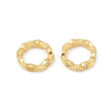 Perleramme Ring Med Klar Zirkonia – 18K Forgyldt Messing (11,5mm) 2 stk. - Uniq Perler - 115955