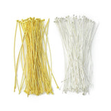 Perlestave med Rundt Hoved – 18K Forgyldt og Sølvbelagt (70x0,7mm) 100 Stk - Uniq Perler - 117088