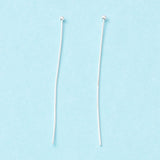 Head Pins with Round Head – Long-lasting Silver-plated Brass (50mm)