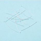 Head Pins with Round Head – Long-lasting Silver-plated Brass (50mm)
