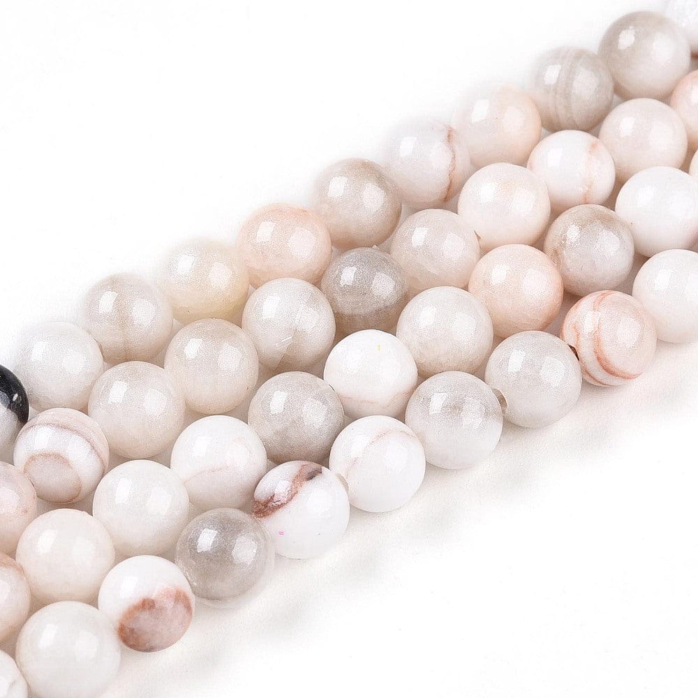 Persian Jade - Floral White (6 - 7mm) - Uniq Perler - 115428