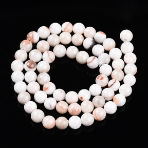 Persischer Jade - Blumenweiß (6 - 7mm) - Uniq Perler - 115428