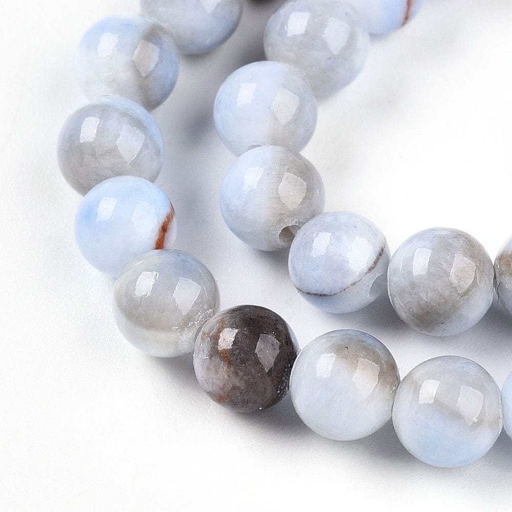 Persian Jade - Lys Blå (6 - 7mm) - Uniq Perler - 699284