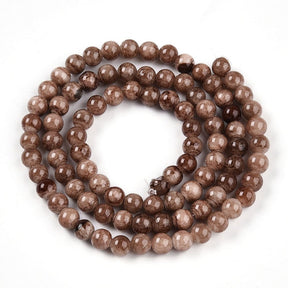 Persischer Jade - Rund, Braun (4 - 5mm) - Uniq Perler - 116102