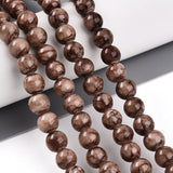 Persian Jade - Rund, Brun (6 - 7mm) - Uniq Perler - 116103