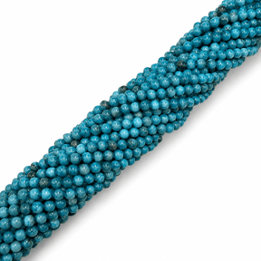 Persisk Jade Perler – Kornblomstblå, Runde (4~5mm) - Uniq Perler - 124427
