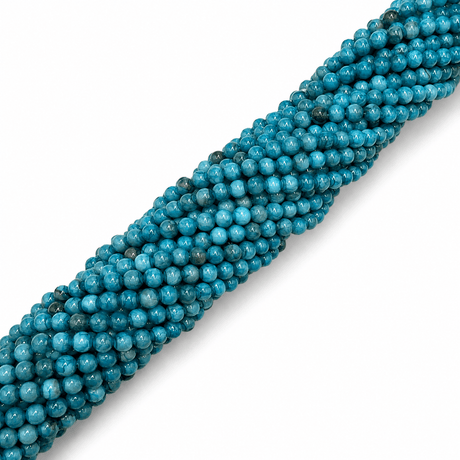 Persisk Jade Perler – Kornblomstblå, Runde (4~5mm) - Uniq Perler - 124427