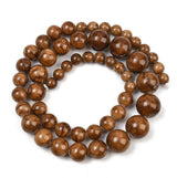 Persisk Jade Perler – Runde, Gradueret-Brun (6~12mm) - Uniq Perler - 124816