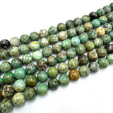 Peruviansk Turkis – Grøn, Rund (10mm) - Uniq Perler - 6844466