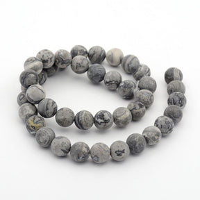 Picasso Jasper Beads – Round (10mm) - Uniq Perler - 