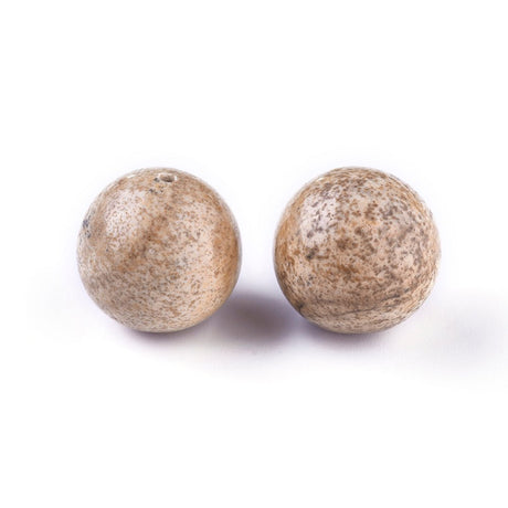 Picture Jasper Perler – Runde (15 - 16mm) 6 Stk - Uniq Perler - 