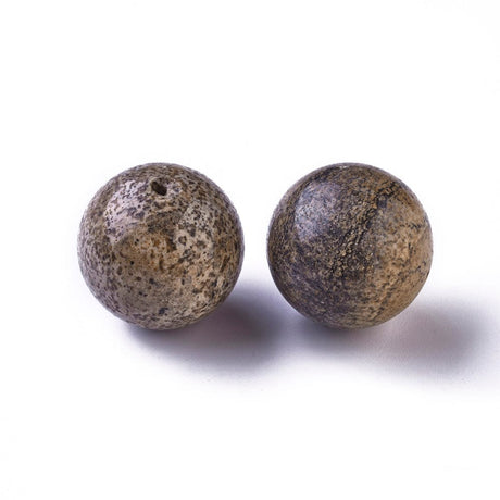 Picture Jaspis Sten (18mm), 6 Stk - Uniq Perler - 113920