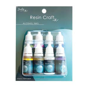 Pigmentfarge til resin, (8x10ml) - Uniq Perler - 842702197943
