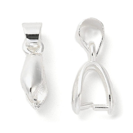 Pinch Bail – Forsølvet Messing (16.5mm) - Uniq Perler - 114132