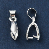 Pinch Bail – Forsølvet Messing (16.5mm) - Uniq Perler - 114132