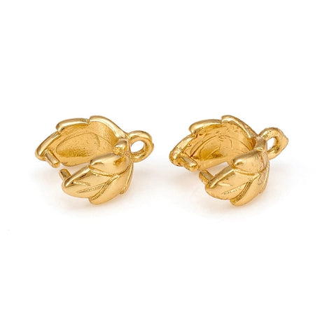 Pinch Bails – Forgyldt (9x7mm), 6 stk - Uniq Perler - 0000014365