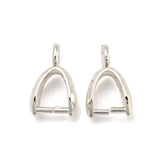 Pinch/bail – Sølvfarvet Langtidsholdbar (11mm) 6 stk. - Uniq Perler - 117669