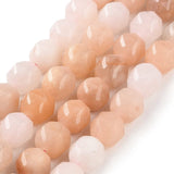 Pink Aventurin Perler – Facetterede "Star Cut" (8,5–10,5mm) - Uniq Perler - 115778