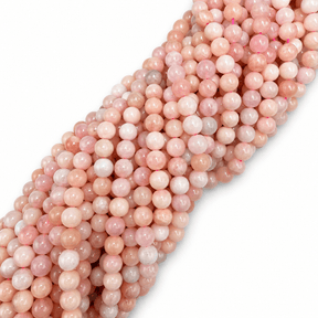 Pink Morganit Perler – Runde (8mm) - Uniq Perler - 125546