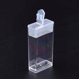 Plastik Beholder med Låg – Til Perleopbevaring (44 stk, Klar) - Uniq Perler - 116119