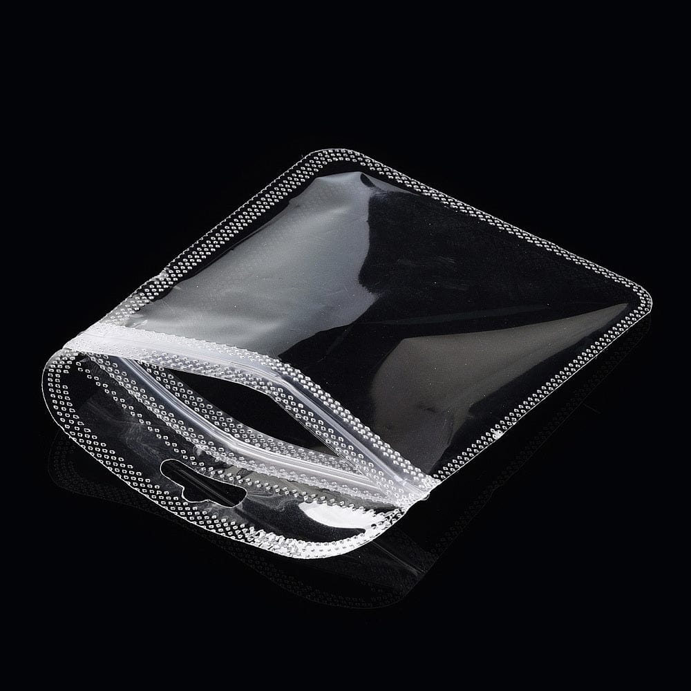 Plastikposer Med Lynlås, Klar, (12x9,5cm, 25 stk.) - Uniq Perler - 114963