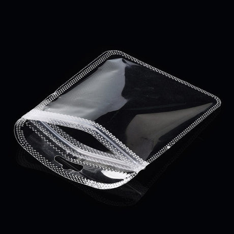 Plastikposer Med Lynlås, Klar, (12x9,5cm, 25 stk.) - Uniq Perler - 114963