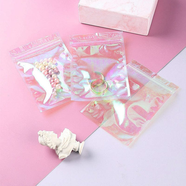 Plastikposer Med Lynlås, Klar, 9x12cm, 25 stk. - Uniq Perler - 114965