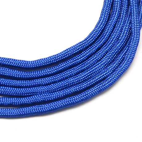 Polyester Snor Med Spandex – Blå (4 - 5mm)10 meter - Uniq Perler - 118862