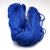 Polyester Snor Med Spandex – Blå (4 - 5mm)10 meter - Uniq Perler - 118862