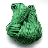 Polyester Snor Med Spandex – Grøn (4 - 5mm) 10 meter - Uniq Perler - 118858