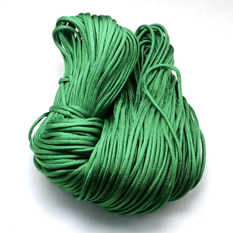Polyester Snor Med Spandex – Grøn (4 - 5mm) 10 meter - Uniq Perler - 118858