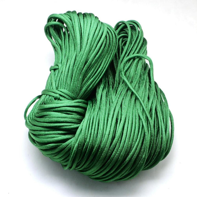 Polyester Snor Med Spandex – Grøn (4 - 5mm) 10 meter - Uniq Perler - 118858