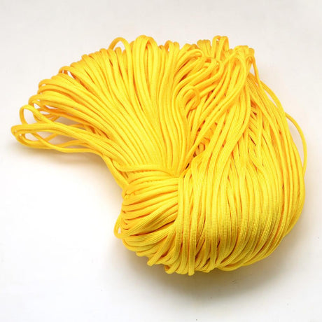 Polyester Snor Med Spandex – Guld (4 - 5mm) 10 meter - Uniq Perler - 118867