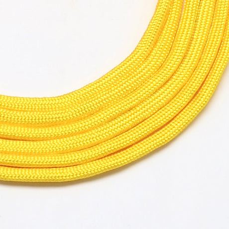 Polyester Snor Med Spandex – Guld (4 - 5mm) 10 meter - Uniq Perler - 118867