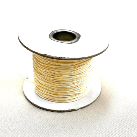 Polyester Tråd – Sart Gul (1mm), 100m - Uniq Perler - 654456