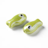 Porcelænsperler – Fisk, Håndmalede, Farve Mix (19,5x10x8mm) 8 stk. - Uniq Perler - 122779