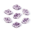 Porcelænsperler - Glaseret, Lys Lilla (10~12x16x6~6,5mm) 4 stk. - Uniq Perler - 122768