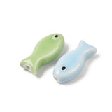 Porcelænsperler – Håndlavede Fisk (9x20x6mm) 8 stk. - Uniq Perler - 